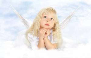 Раскраска ангела с крыльями для детей #10 #35366