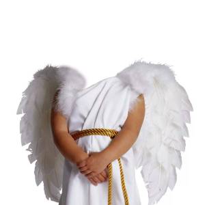 Раскраска ангела с крыльями для детей #15 #35371