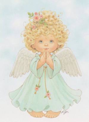 Раскраска ангела с крыльями для детей #20 #35376