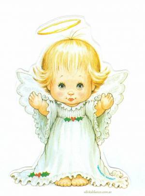 Раскраска ангела с крыльями для детей #22 #35378