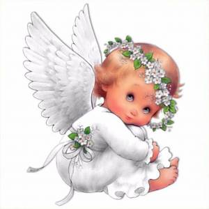 Раскраска ангела с крыльями для детей #33 #35389