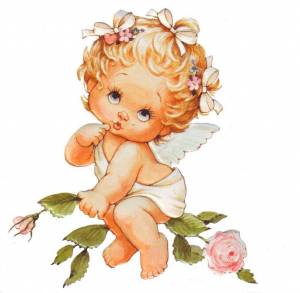 Раскраска ангелочек для детей #4 #35435
