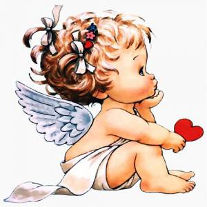 Раскраска ангелочек для детей #7 #35438