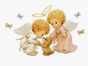 Раскраска ангелочек для детей #9 #35440