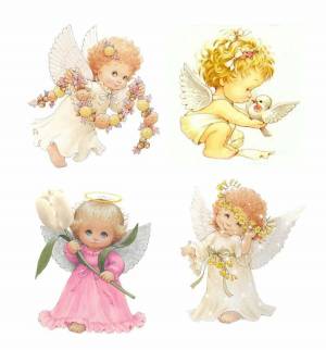 Раскраска ангелочек для детей #30 #35461