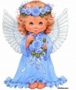 Раскраска ангелочек для детей #31 #35462