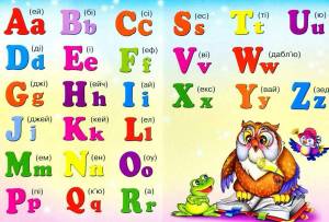 Раскраска английский алфавит для детей #36 #35579