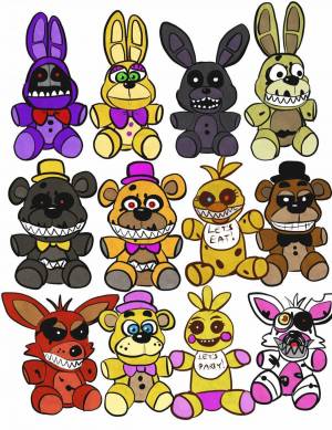 Раскраска аниматроники для детей #1 #35840
