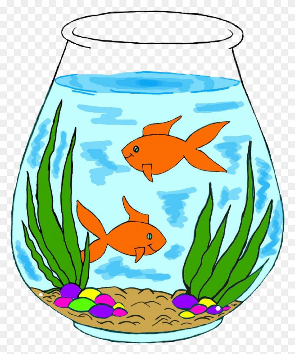 Аквариум с рыбками для детей #28