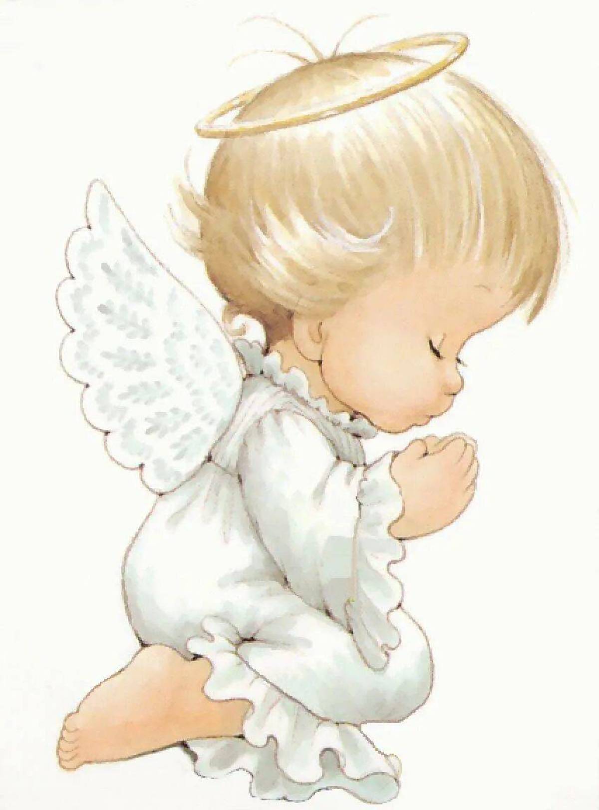 Ангела с крыльями для детей #23