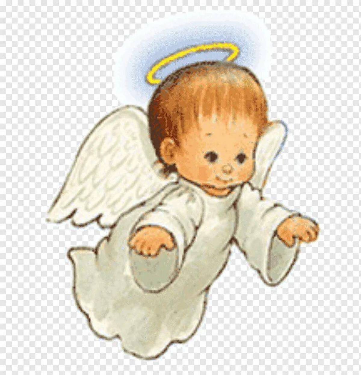 Ангела с крыльями для детей #25