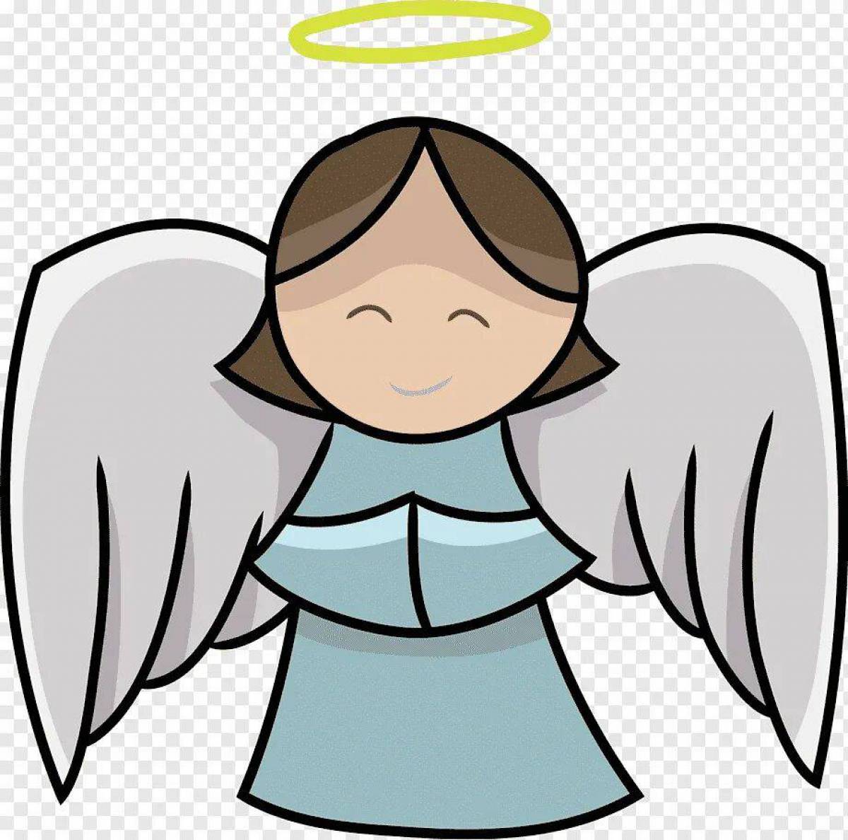 Ангела с крыльями для детей #27