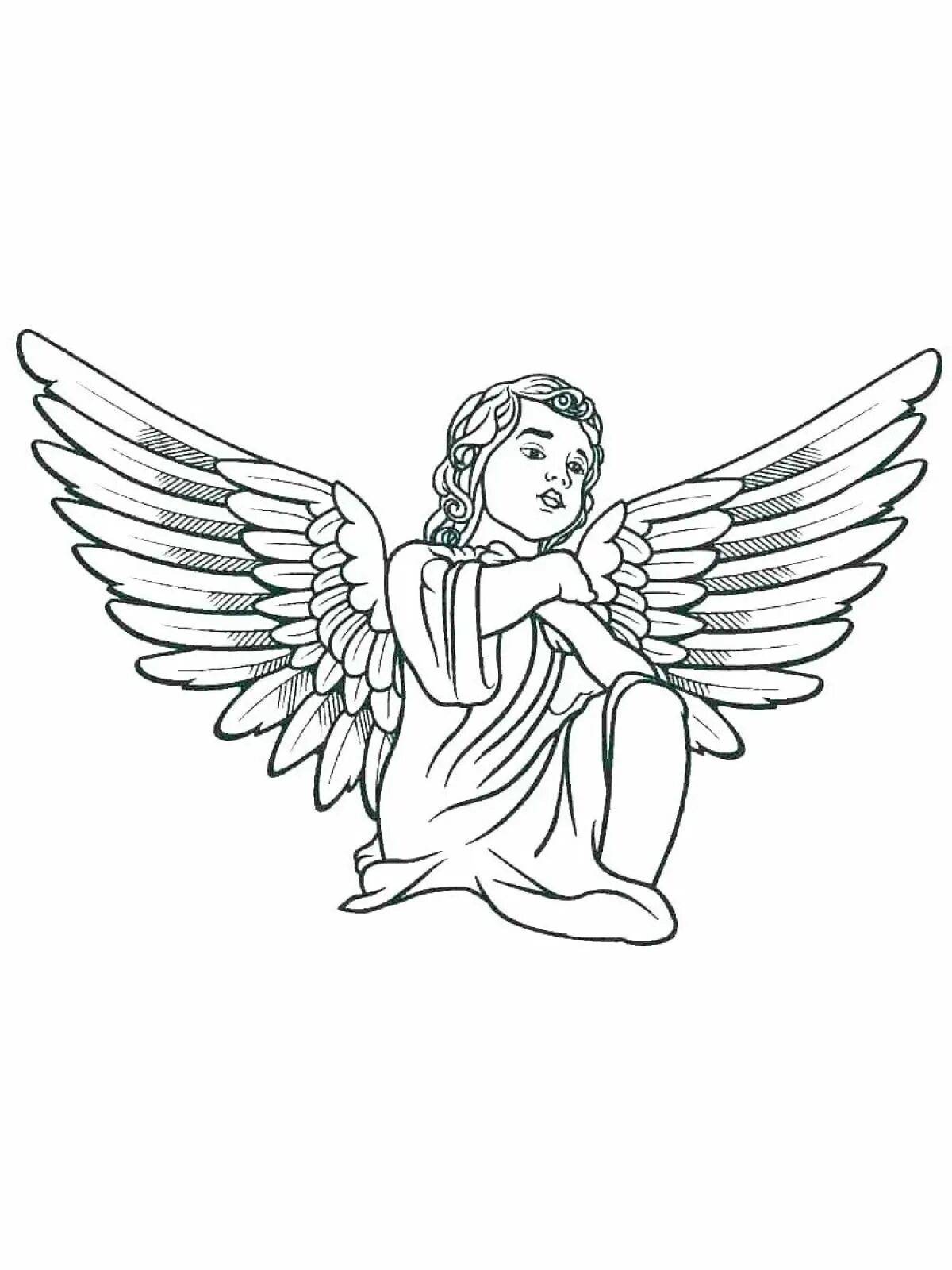 Ангела с крыльями для детей #31