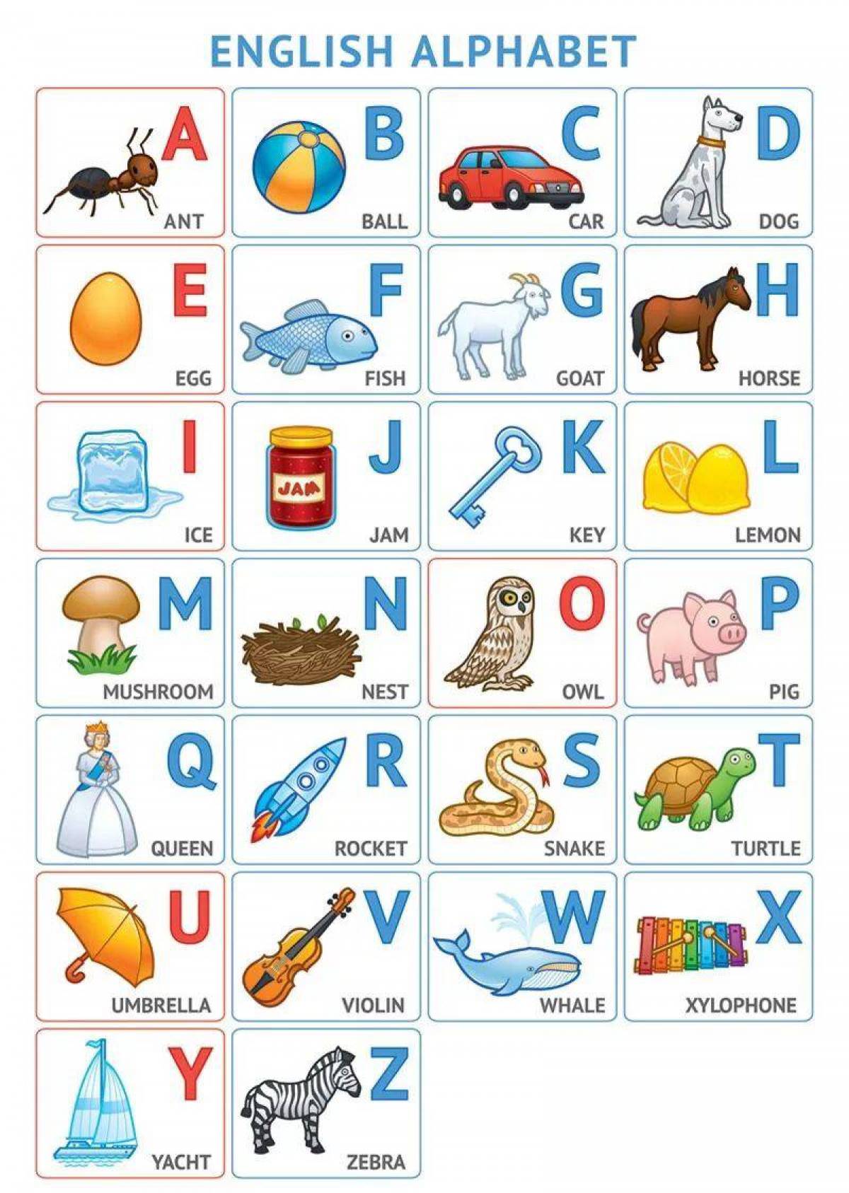 Английский алфавит для детей #24