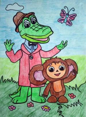 Раскраска крокодил гена для детей #17 #356196