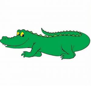 Раскраска крокодил для детей 3 4 лет #6 #356259