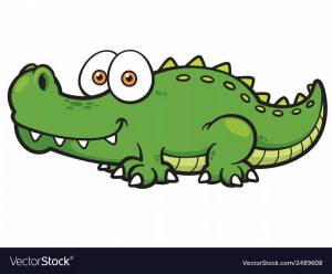 Раскраска крокодил для детей 3 4 лет #8 #356261