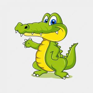 Раскраска крокодил для детей 3 4 лет #14 #356267