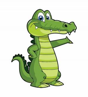 Раскраска крокодил для детей 3 4 лет #19 #356272
