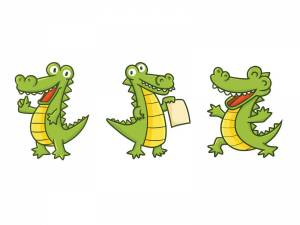 Раскраска крокодил для детей 3 4 лет #30 #356283
