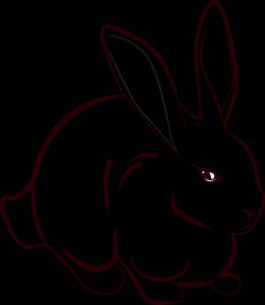 Раскраска кролик рисунок #12 #356509