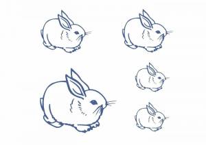 Раскраска кролик рисунок #20 #356517