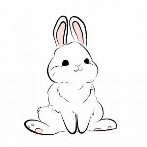 Раскраска кролик рисунок #23 #356520