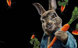 Раскраска кролик с морковкой #8 #356543