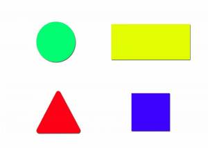 Раскраска круг квадрат треугольник для детей 3 4 лет #8 #357207
