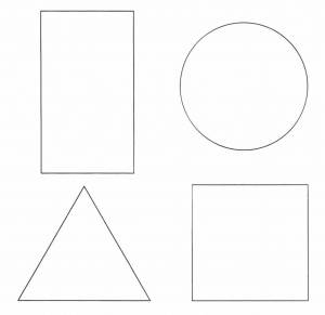 Раскраска круг квадрат треугольник для детей 3 4 лет #11 #357210