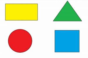 Раскраска круг квадрат треугольник для детей 3 4 лет #36 #357235