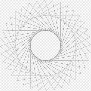 Раскраска круг с линиями #18 #357255