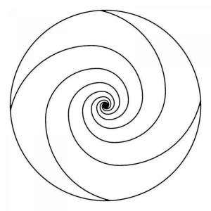 Раскраска круговая спираль создать #12 #357552