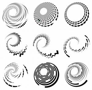 Раскраска круговая спираль создать #15 #357555