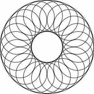 Раскраска круговая спираль создать #17 #357557
