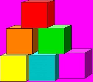 Раскраска кубики для детей #35 #359287