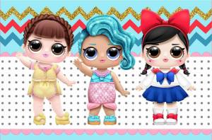 Раскраска кукла лол для детей 3 4 лет #20 #359855