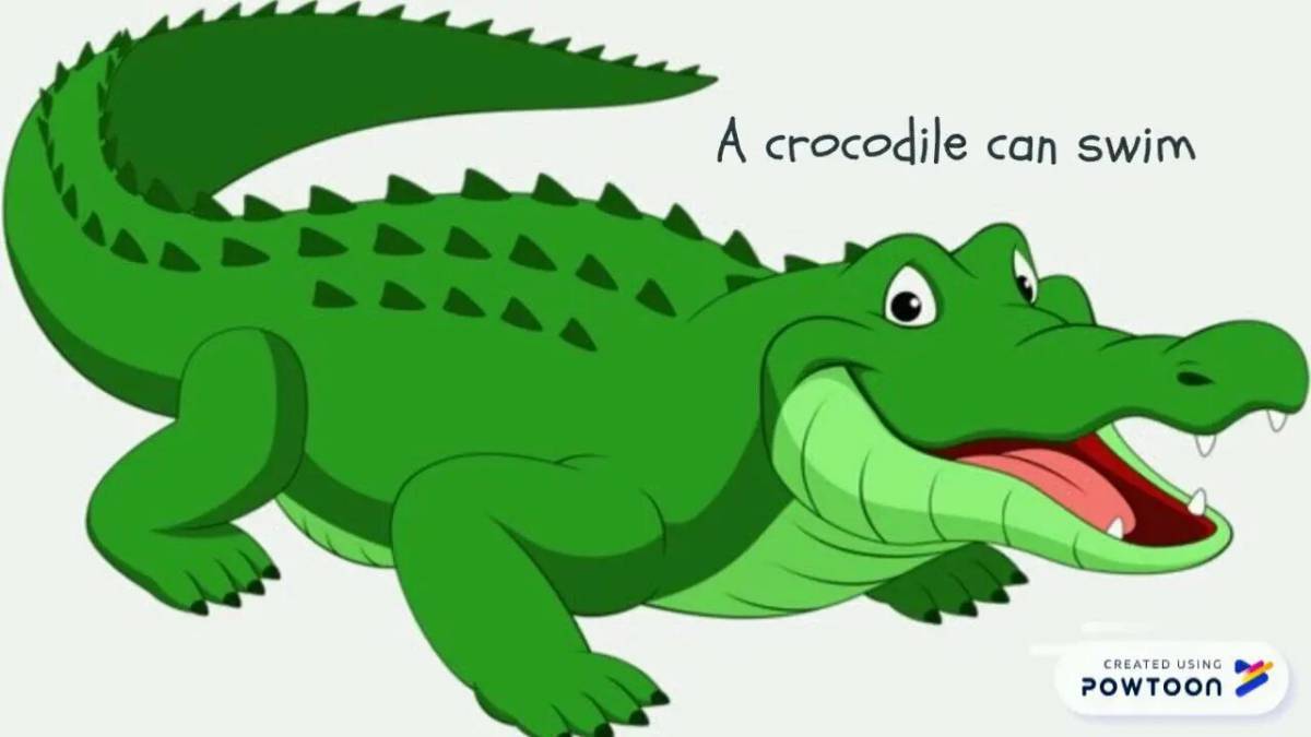 Крокодил для детей 3 4 лет #1