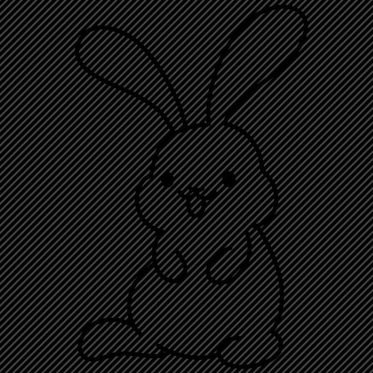 Кролик рисунок #36