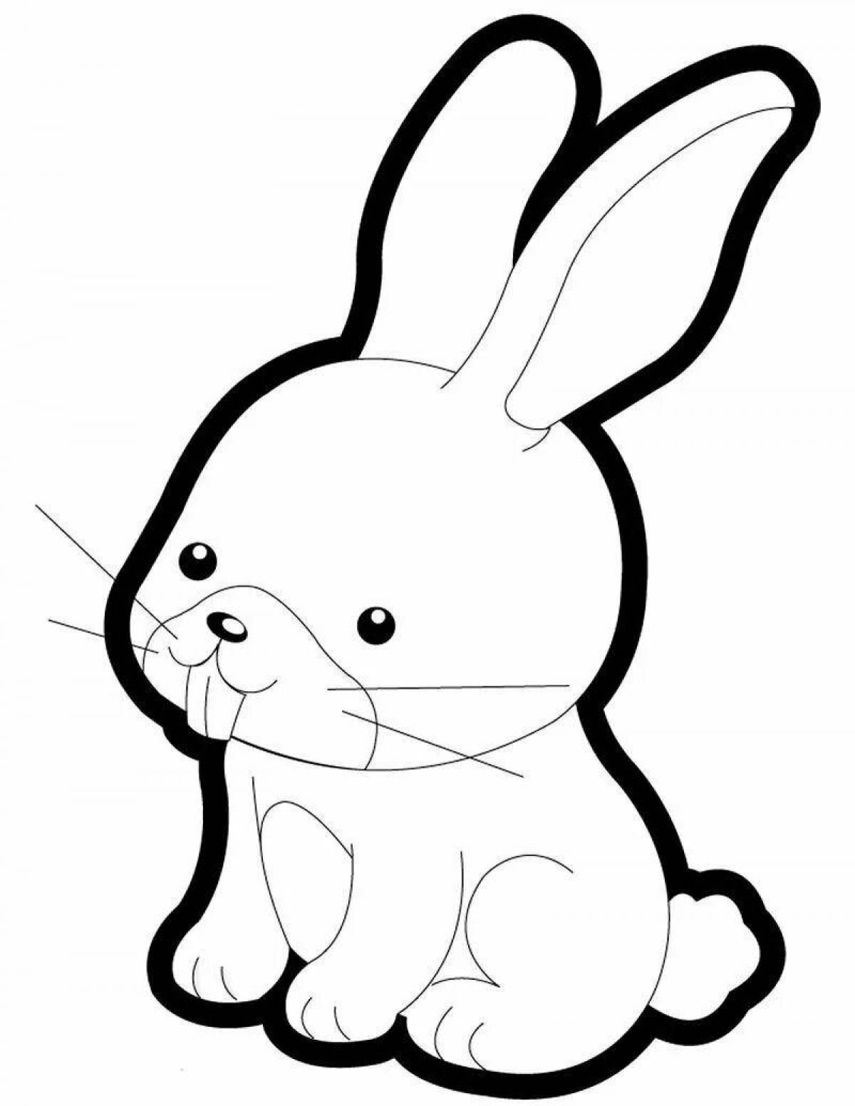 Кролика раскраску #8