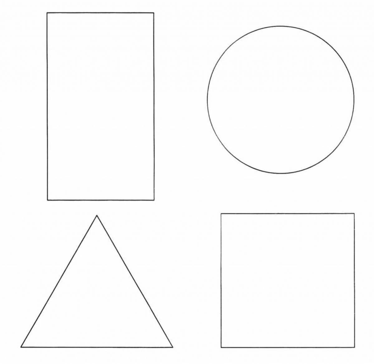 Круг квадрат треугольник для детей 3 4 лет #11