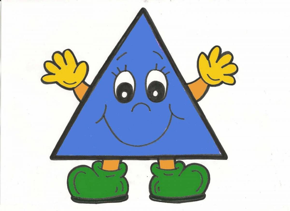 Круг квадрат треугольник для детей 3 4 лет #18