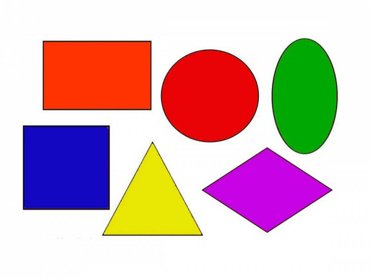 Круг квадрат треугольник для детей 3 4 лет #23