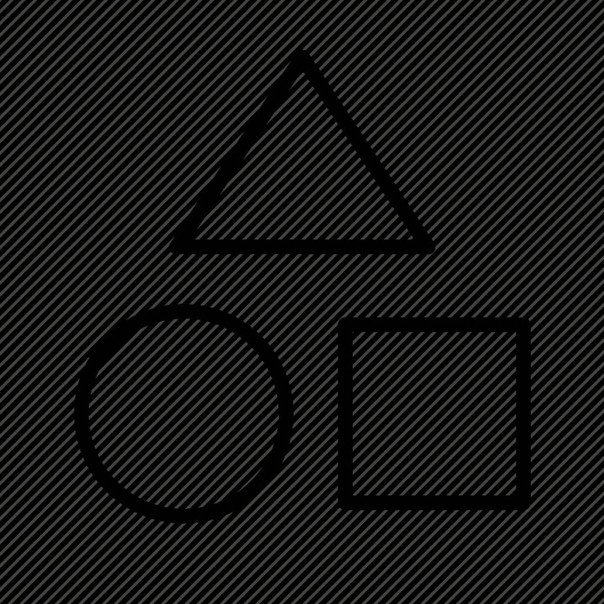 Круг квадрат треугольник для детей 3 4 лет #31