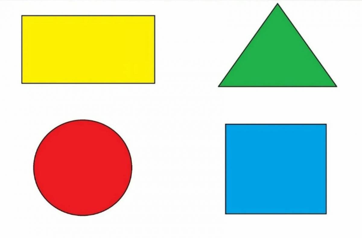 Круг квадрат треугольник для детей 3 4 лет #36