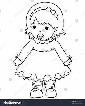 Раскраска куклы для детей 6 7 лет #6 #360704