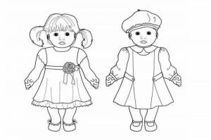 Раскраска куклы для детей 6 7 лет #15 #360713
