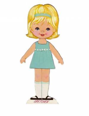Раскраска куколка для детей #3 #360919