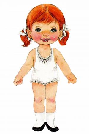 Раскраска куколка для детей #9 #360925
