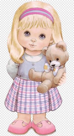 Раскраска куколка для детей #20 #360936